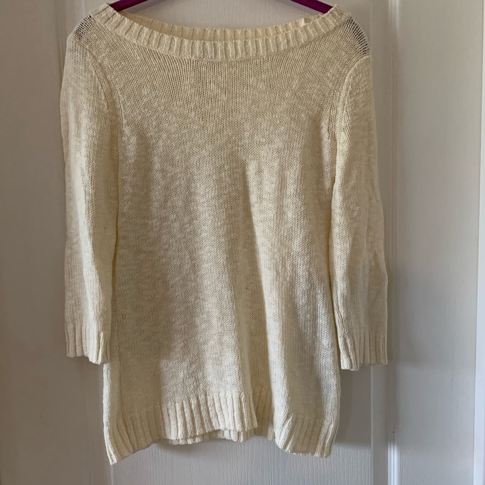 Cream sweater
